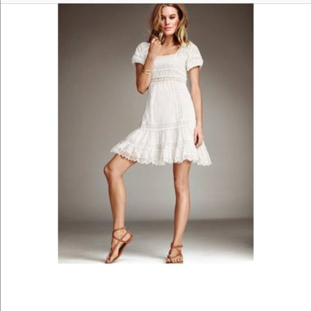 Victoria's Secret White Eyelet Dress  Sz 8